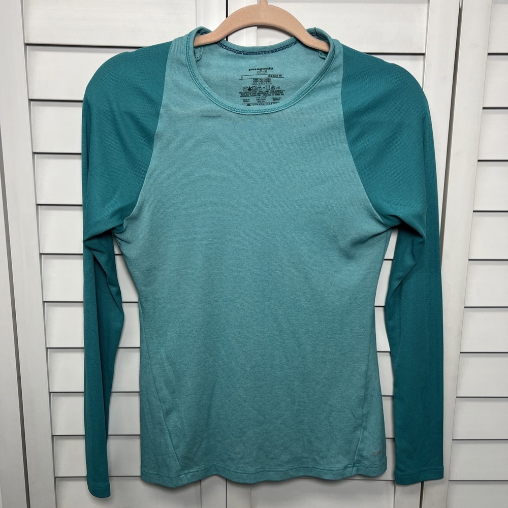 Patagonia Teal Long Sleeve Capilene